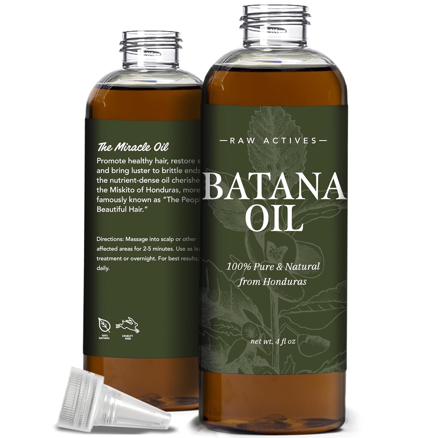 Batana Oil for Hair Growth, 100% Pure & Natural from Honduras, Promotes  Hair Wellness for Men & Women